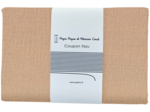 1 m fabric coupon gaze pailletée camel