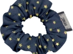 Mini Scrunchie navy gold star