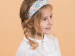 Large Crossed Headband champêtre bleuté