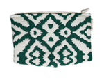 Flap of shoulder bag jacquard vert