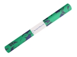 35cm coated fabric coupon ex2650 Green-blue silhouettes