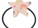 Pony-tail elastic hair star rainbow