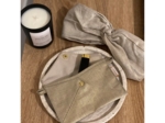 Little envelope clutch golden linen