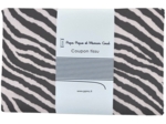 1 m fabric coupon zèbre