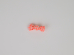 Mini sweet hairslide neon orange gingham