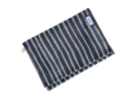 Compact wallet striped silver dark blue