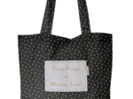 Tote bag golden straw