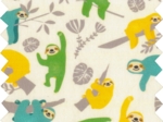 Cotton fabric sloth