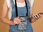 Quilted phone pocket zèbre