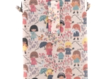 Quilted phone pocket petites filles pop