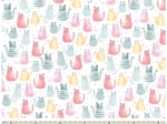 Cotton fabric ex2331 pink green multicats