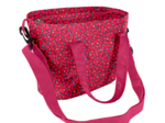 Cooler bag pompons cerise