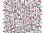 1 m fabric coupon serenade rouge gris