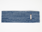 Stretch jersey headband  tracé bleu et blanc
