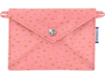 Little envelope clutch powdered gold triangle