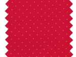 Cotton fabric pois or rouge