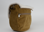 Base small bag without shoulder strap brown large corduroy