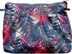 Pleated clutch bag tropical fire