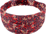 Headscarf headband- child size vermilion foliage