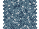 Cotton fabric ex2220 blue flowering twig
