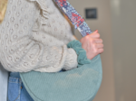 Half-moon bag lichen corduroy
