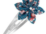Star flower hairclip fleuri nude ardoise
