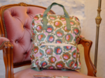 Foldable rucksack Gaby fleur de thé