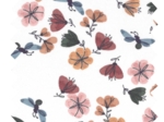 Jersey fabric flowery bees