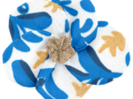 Flower petal hair slide small  passion bleue