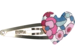 Heart hair-clips boutons rose