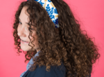 Large Crossed Headband passion bleue