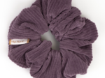 Scrunchie plum corduroy
