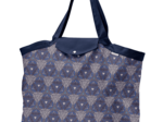 Tote bag with a zip ethnique