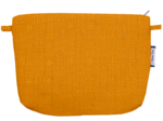 Coton clutch bag gaze dentelle ocre