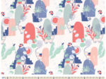 Cotton fabric ex2305 sunny elephant