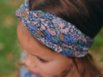 Children's double-breasted headband monet lilas