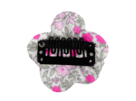 Mini Flower petal hair slide serenade fluo