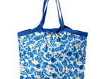 Pleated tote bag - Medium size passion bleue