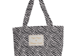 Foldable tote bag zèbre