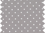 Coupon tissu 50 cm light grey spots