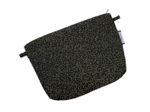 Tiny coton clutch bag glitter black