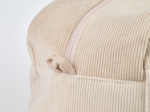 Weekend bag beige corduroy