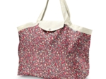 Tote bag with a zip tapis rouge