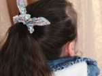 Bunny ear Scrunchie pastel fleuri