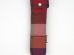 Toothbrush bag ruby lurex tartan