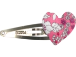 Heart hair-clips pink violette