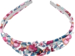 bow headband boutons rose