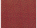 Cotton fabric red and gold holly ex1108