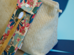 Toothbrush bag cerise en fleur