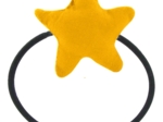 Pony-tail elastic hair star yellow ochre